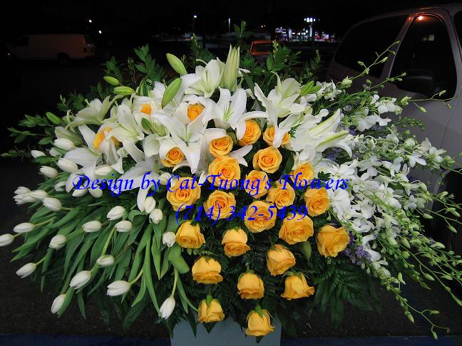 Cat Tuong Flowers Orange County Santa Ana Funeral Arrangement